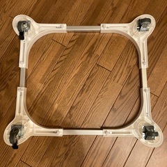 【未使用品】洗濯機置き台（キャスター付き）