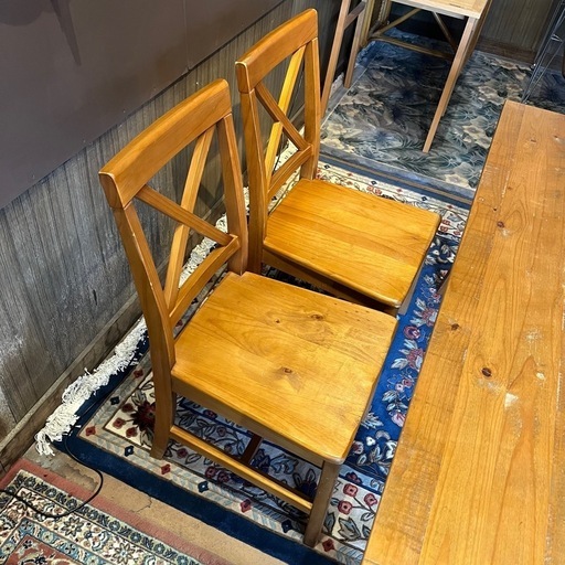 ③椅子 送料無料 カリモク 学習机4点セット ナチュラル 強机 88321