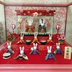 【ネット決済・配送可】おひなさま ちりめん 年中行事用品 ひな祭...