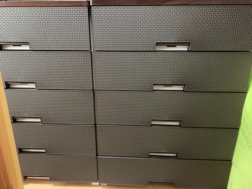 フィッツプラスメッシュブラウン5段 幅75㎝ ニトリ フィッツプラスNT