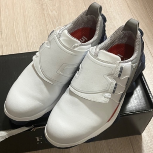 FOOTJOY(フットジョイ) ダイヤル式ゴルフシューズ 白紺 メンズ 24.5cm ツアーアルファ 53375J ゴルフ用品