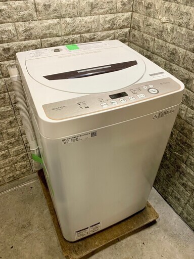 大阪送料無料★3か月保障付き★洗濯機★2020年★シャープ★6kg★ES-GE6D★S-478