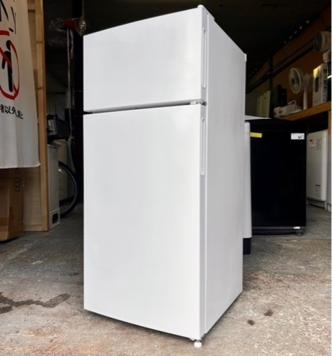 札幌市内配送可 23年製 MAXZEN マクスゼン 112L 2ドア冷凍冷蔵庫 JR112ML01WH 右開き