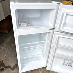 札幌市内配送可 美品 23年製 MAXZEN マクスゼン 112L 2ドア冷凍冷蔵庫 JR112ML01WH 