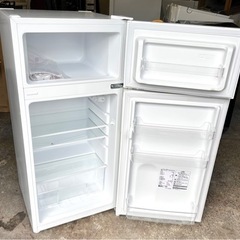 札幌市内配送可 美品 23年製 MAXZEN マクスゼン 112L 2ドア冷凍冷蔵庫 JR112ML01WH 