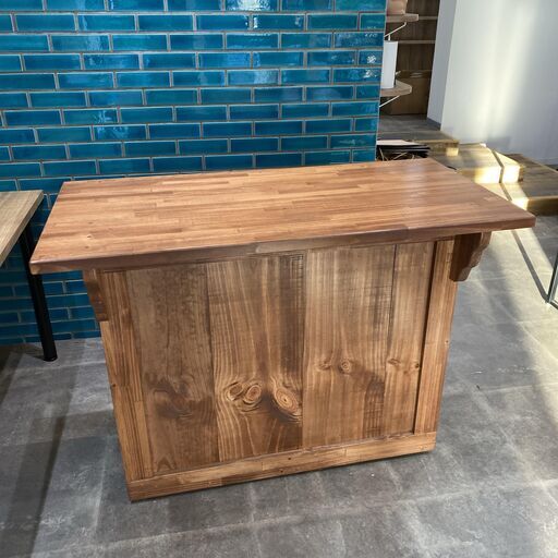 ☆お店用のカウンター☆定価93500円　ワーキングカウンター120cmレッドオーク　ストアエキスプレス