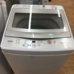 ☆ジモティ割あり☆ アクア AQUA 洗濯機 AQW-GS50J(W) 5.0kg 21年