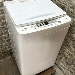 大阪送料無料★3か月保障付き★洗濯機★ハイセンス★HW-55E2W★OS-5 高年式 美品】大阪送料無料☆3か月保障付き☆洗濯