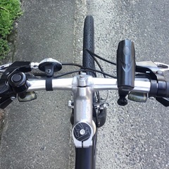 パルテンザ・クロスバイク・軽量アルミフレーム・3×8段変速・700×28c ブラック＜新品パーツ多数交換済＞