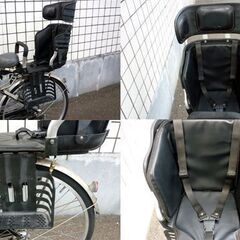 ☆ママチャリ 自転車 チャイルドシート付き 26インチ 3段変速 リアシート ライト付き 反射板付き 3段切り替え 子乗せシート 札幌 北20条店