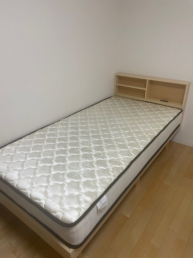 【至急】シングルベッド⭐︎マットレスセット2024年6月購入★美品★