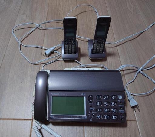 Panasonic パナソニック デジタルコードレス ファックス FAX 固定電話機 子機2台付き KX-PZ610DW-T