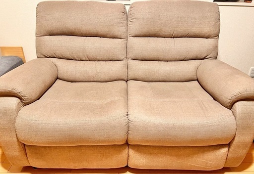 2人用電動布張りリクライニングソファ(ビリーバー3 NV布) ニトリ 2人用