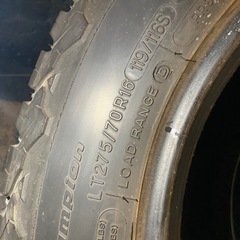 BF goodrich All terrain  275/70/16 4本（1本訳あり）値下げ！