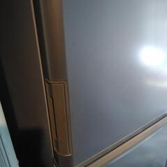 シャープ3ドア冷蔵庫SJ-W352D-N350Lシャンパンゴールド18年製配送無料