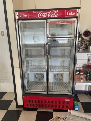 コカコーラ　ジャンク　レトロ　冷蔵庫　ショーケース\n