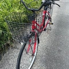 名古屋市内配達無料26インチシティーサイクルママチャリ自転車赤色