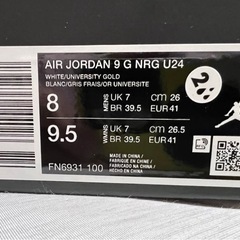 即完売品【国内正規】 NIKE ジョーダン 9 G NRG　US　OPEN限定