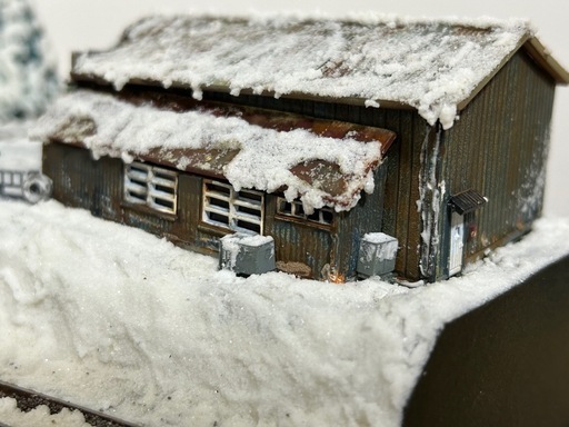 Nゲージ】冬景色ジオラマ車両セット 専用【鉄道ジオラマ】山間の雪景色