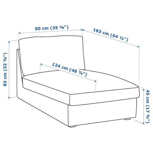 【大幅値下げ】IKEA シーヴィク 寝椅子×2台 ライトグレー