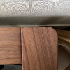 【無印】ダブルベッド　マットレス・脚部付き