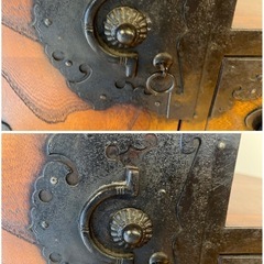 GO-168】階段箪笥 タンス 両面 両側 引き出し 和家具 収納家具 昭和 