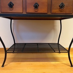 【GO-169】薬棚 タンス 小物入れ 引き出し 15杯 脚付 収納家具 昭和レトロ アンティーク ヴィンテージ