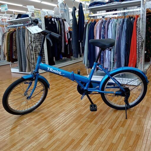★ジモティ割あり★ 折りたたみ自転車　青　20インチ　クリーニング済　YJ3740