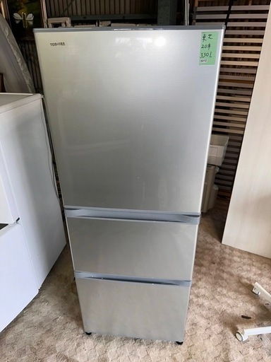 No.0212  20年東芝冷蔵庫330L 配送無料❗️自動製氷