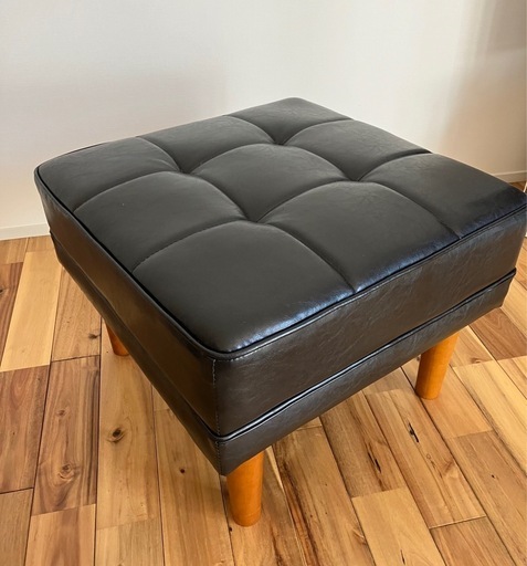 【美品】高級スツール（黒）