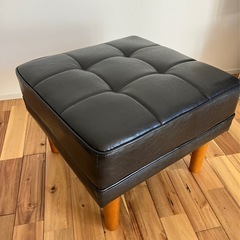 【美品】高級スツール（黒）