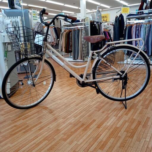 ★ジモティ割あり★ 自転車　ベージュ　26インチ　クリーニング済　YJ3744