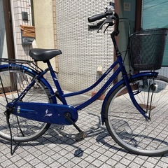 26インチ自転車】ブリヂストン製 変速なし リヤタイヤ、チェーン、前