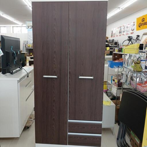 ★ジモティ割あり★ ﾐﾗｰ付きﾜｰﾄﾞﾛｰﾌﾞ 現状販売 高さ (H)190× 幅(W)88× 奥行(D)55(cm)【joh 2351】