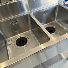 流し台 mruzen メッキ 2層シンク