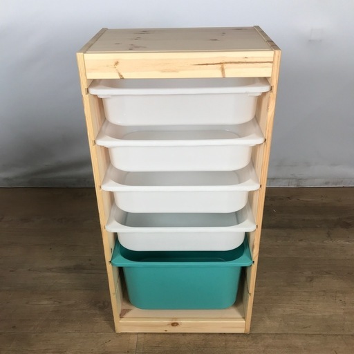 116 IKEA イケア  TROFAST トロファスト 引き出し5段付 (222368)