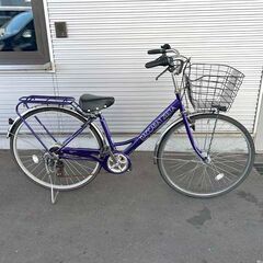 26インチ自転車 6段変速付き軽快車 ネイビー 札幌 東区 店頭引き取り歓迎