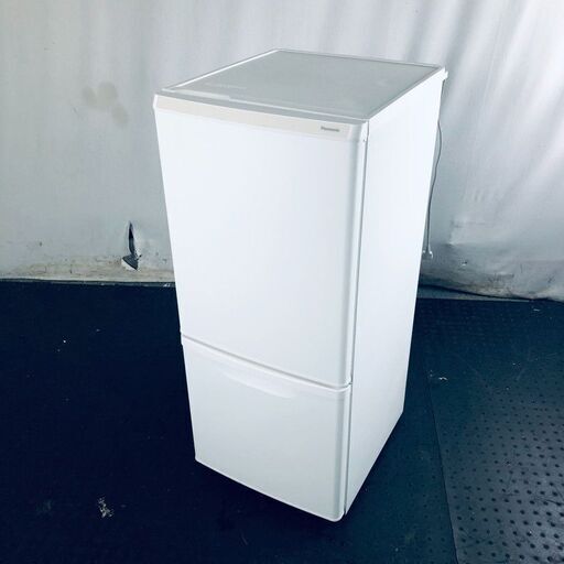 ID:rg219388 パナソニック Panasonic 冷蔵庫 一人暮らし 中古 2022年製 2ドア 138L ホワイト ファン式 右開き NR-B14HW-W  【リユース品：状態A】【送料無料】【設置費用無料】