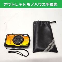 現状品 リコー コンパクトデジタルカメラ WG-6 オレンジ 充電器欠品 デジカメ 防水 耐衝撃 防塵 耐寒 RICOH 札幌市 平岸店