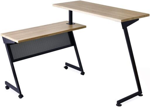 未使用未組立品 タンスのゲン L字 3way 回転式 パソコンデスク 作業机