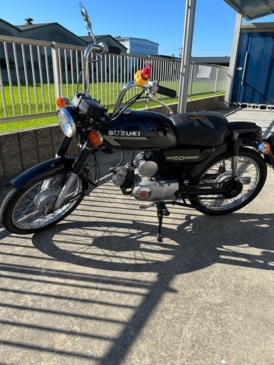 スズキK-50 バイク取引実績アリ、自賠責令和8年7月まであり、取引10月迄