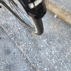 クロスバイク　２７インチ　６変速　カゴ　ライト　付き　青　配達可能