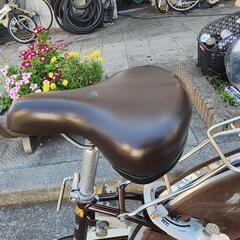 電動自転車 ヤマハ バッテリー 充電器 付き カゴ 3変速 付き 茶色 