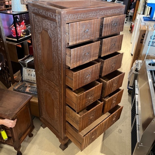 6段チェスト ハイチェスト チェスト 木彫り 彫刻 収納家具 収納 RWche3 6段チェスト ハイチェスト チェスト 木彫り 彫刻 収納家具 収納 RWche2