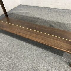 YESWOOD コンソールテーブル 無垢材 ウォールナット 幅120/奥行き35cm 