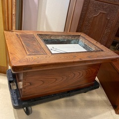 ケヤキ【火鉢】火箸付き