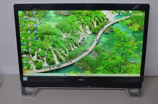 中古一体型パソコン Windows11+office 富士通 FH77/XD 高性能i7-6700T/爆速SSD256GB+HDD1TB/メモリ8GB/23インチ/ブルーレイ/テレビ機能