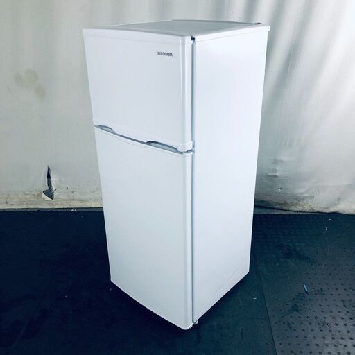 ID:re11056 アイリスオーヤマ IRISOHYAMA 冷蔵庫 一人暮らし 中古 2023年製 2ドア 118L ホワイト 直冷式 右開き IRSD-128-W  【リユース品：状態B】【送料無料】【設置費用無料】