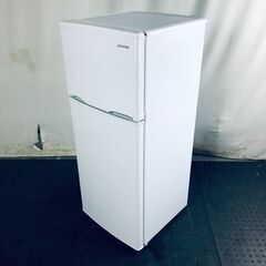 ID:re11058 アイリスオーヤマ IRISOHYAMA 冷蔵庫 一人暮らし 中古 2023年製 2ドア 118L ホワイト 直冷式 右開き IRSD-128-W  【リユース品：状態B】【送料無料】【設置費用無料】