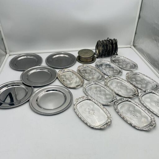 【✨現品限り✨】シルバープレート コースター アンティーク雑貨 食器 おまとめ品